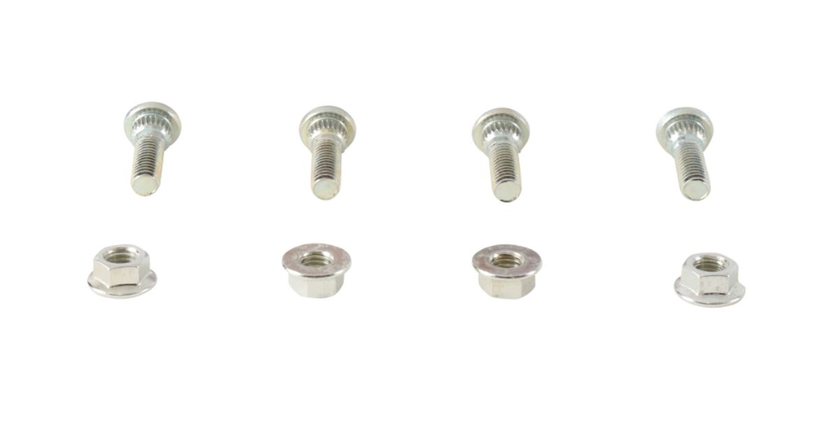 Wheel Stud and Nut Kit Front M8 X 1,25 YAMAHA YFM50 RAPTOR 07-08, YFM80 GRIZZLY 05-08, YFM80 RAPTOR 02-08, Rear YAMAHA YFM50 RAPTOR 04-08, All Balls