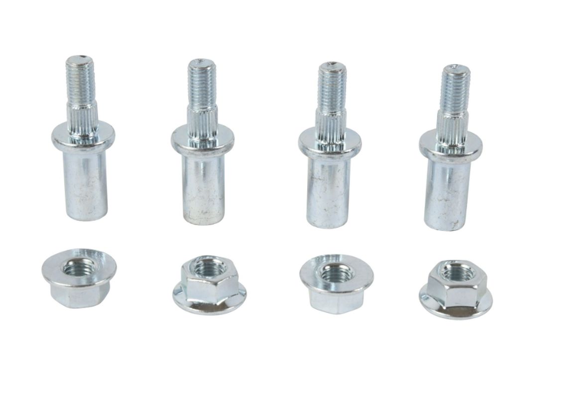 Wheel Stud and Nut Kit FRONT / REAR M10 X 1,25 ARCTIC CAT 250 01-02, 300 01-02, 400 W/MT 01-02, 500 4X4 00-02, 500 FIS TBX 4X4 02 - Replace 85-1115, All Balls