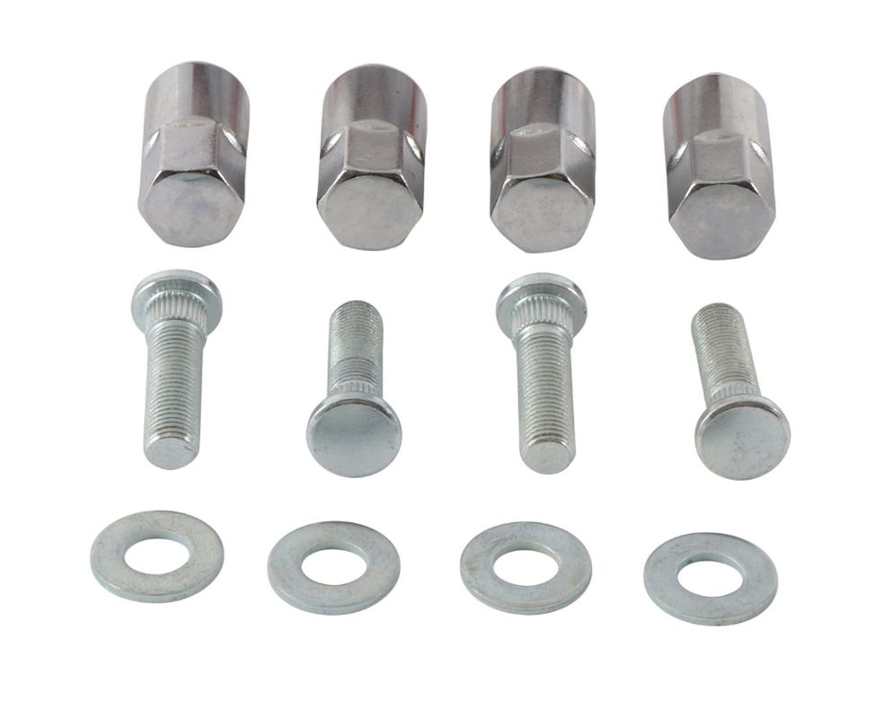 Wheel Stud and Nut Kit Rear M10 X INCH THREAD 24G 3/16" POLARIS RANGER 4X4 800 EFI 14, RANGER 4X4 800 EFI MIDSIZE 13-14, All Balls