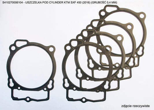 Cylinder gasket KTM EXCF 450 '17-'21, SXF 450 '17-'21 (Thickness 0,4 MM), Athena
