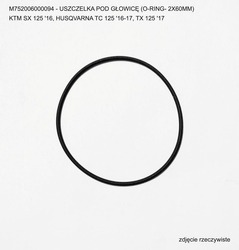 Cylinder head gasket (O-RING- 2X60MM) BETA RR125 '18-'24, KTM SX 125 '16-24, HUSQVARNA TC 125 '16-'24, TX 125 '18 (VITON 70), Athena