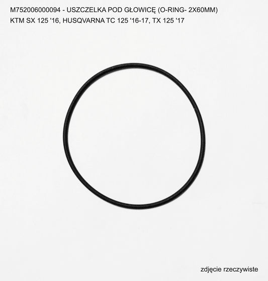 Cylinder head gasket (O-RING- 2X60MM) BETA RR125 '18-'24, KTM SX 125 '16-24, HUSQVARNA TC 125 '16-'24, TX 125 '18 (VITON 70), Athena