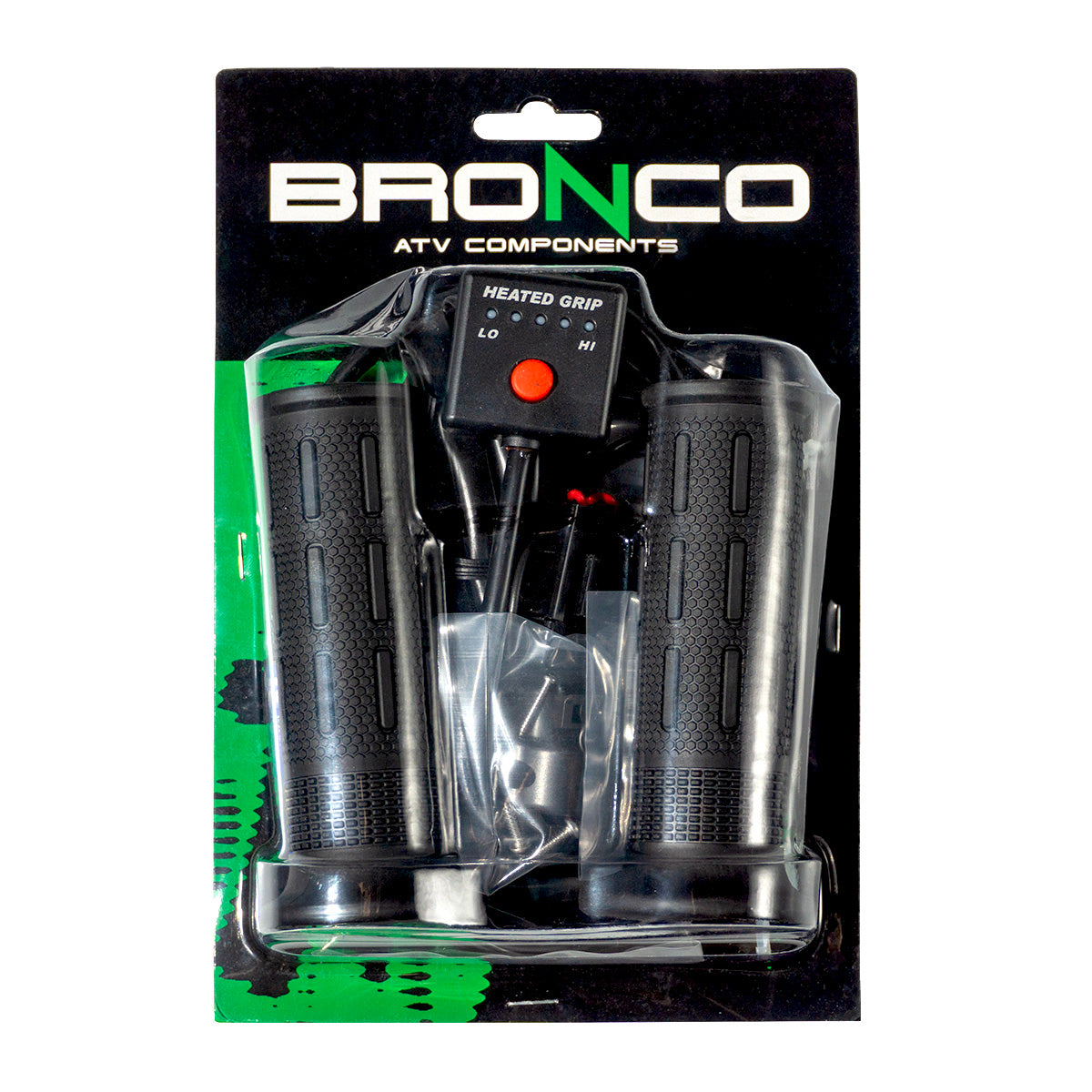 HEATED GRIPS ATV + THUMB WARMER - BLACK CONTROLLER (EL)