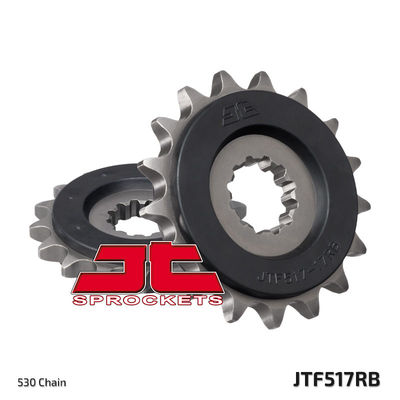 Front Sprocket 526 17 Z Rubber KAWASAKI ZZR 1200/1400 (52617JTRB) (Chain. 530), JT Sprockets