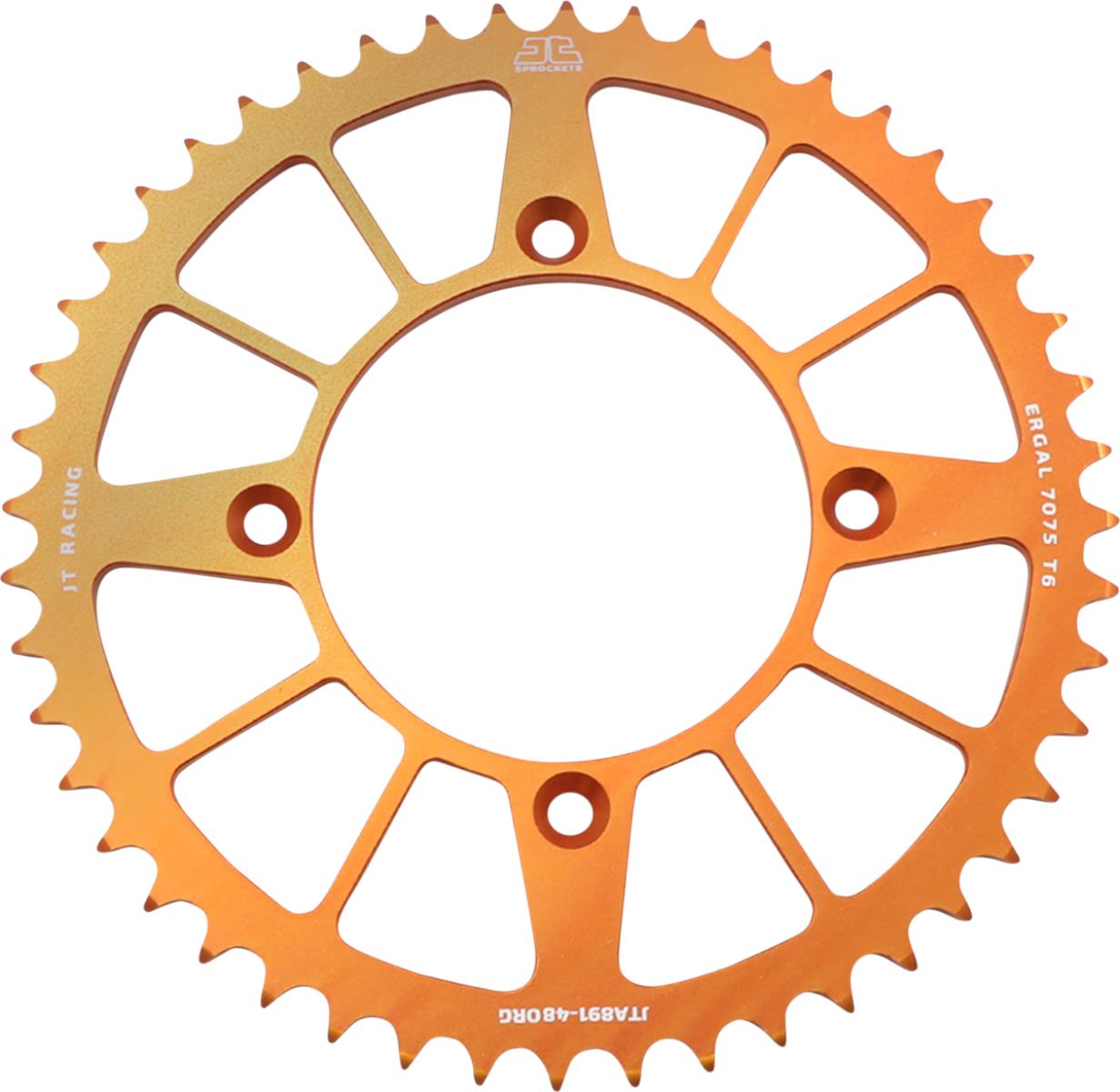 Rear Sprocket 4549 48 Aluminium RACELITE KTM FREERIDE 250 14-17 (+2), 350 12-17 (454948JTA) (Chain. 520) COLOR ORANGE, JT Sprockets