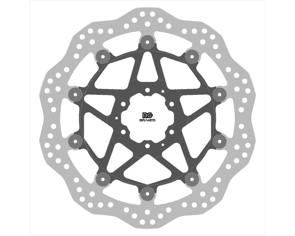 Brake disc (rotor) front HONDA XL 750 TRANSALP '23, (310X62X4,5MM) (6X6,25MM) WAVE (Aluminium center), NG Brakes