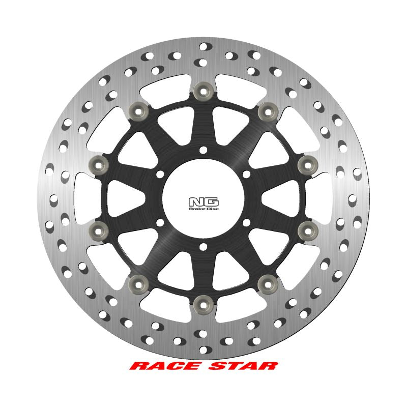 Brake disc (rotor) front RACE STAR PREMIUM BMW S 1000R '21, S 1000RR '19, S 1000XR '20 (320X80,2X5MM) (6X8,25MM) Floating (Aluminium center, improved cooling), NG Brakes