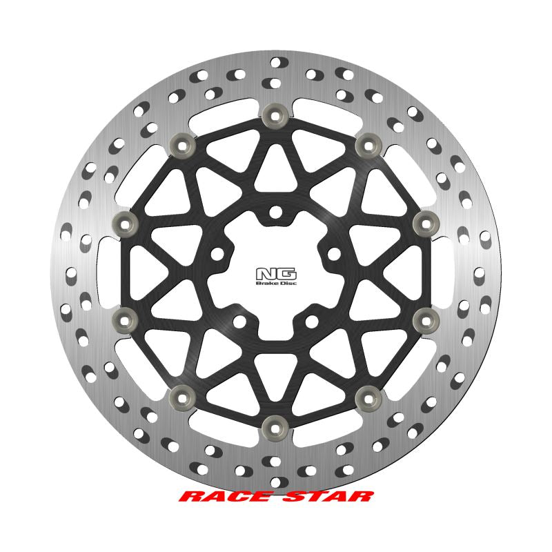 Brake disc (rotor) front RACE STAR PREMIUM KAWASAKI ZX-10R '19-'20, ZX-10RR '17-'22 (330X70X6MM) (5X10,25MM) (Aluminium center, improved cooling), NG Brakes
