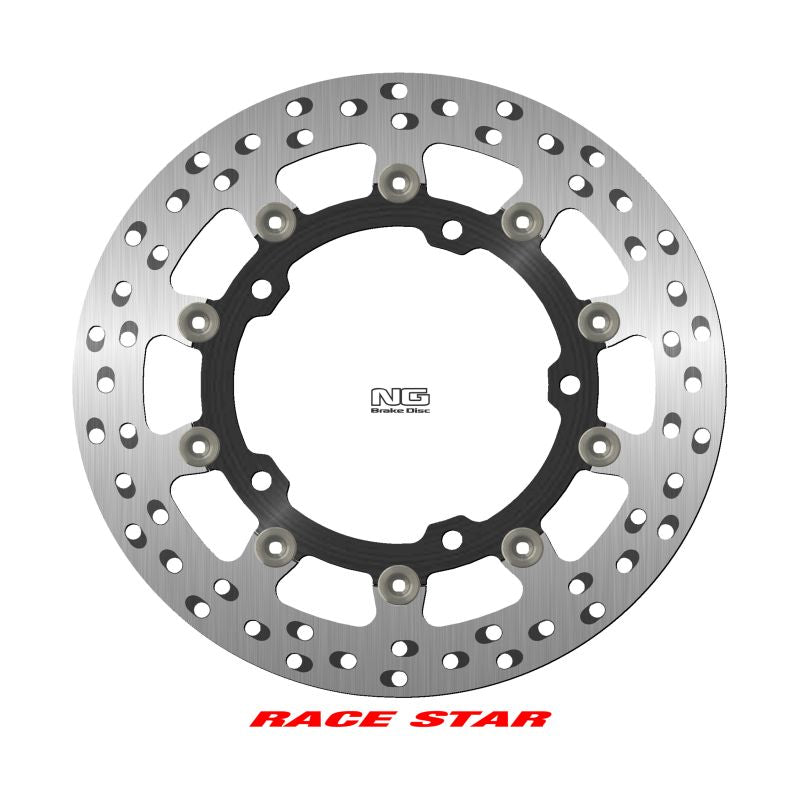 Brake disc (rotor) front RACE STAR PREMIUM KAWASAKI NINJA 400 '18-'22, ZX-25R 250 '21-'22 (310X141,8X5,5MM) (5X10,25MM) (Aluminium center, improved cooling), NG Brakes