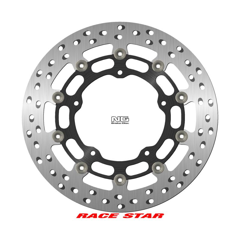 Brake disc (rotor) front RACE STAR PREMIUM YAMAHA MT-10 '16-'22, R1/R6 '16-'22 (320X132X6MM) (5X8,25MM) (Aluminium center, improved cooling), NG Brakes