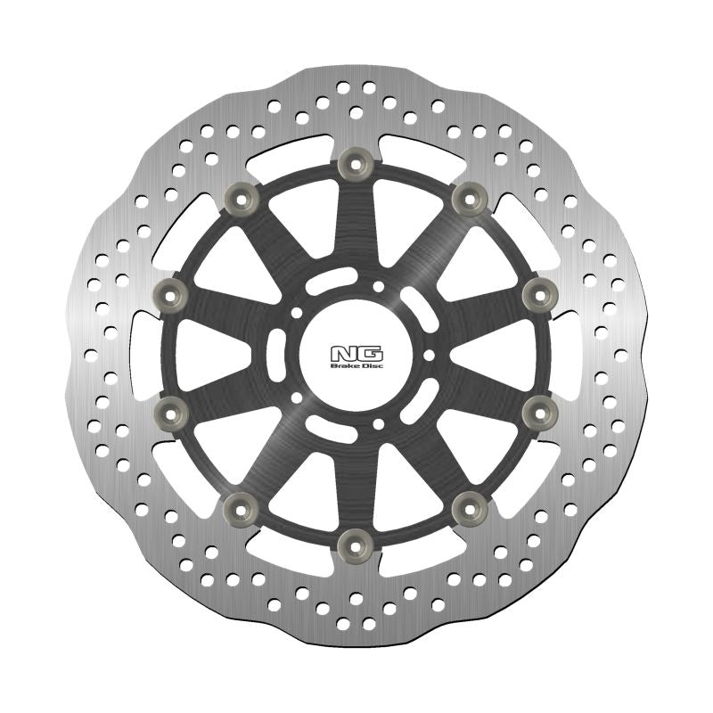 Brake disc (rotor) front SUPER DUKE 1290GT '14-'22, SUPER DUKE 1290R/RR '21-'22 (320X64X5MM) (5X8,25MM) WAVE Floating (Aluminium center), NG Brakes