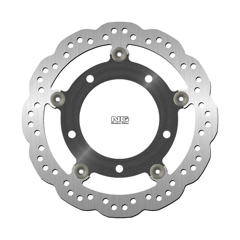 Brake disc (rotor) front SYM JET 50/125/170 '17-'21, (Wheels 14") SYMPHONY 50/125/170/200 '17-'22 (260X106,2X4MM) (5X10,25MM) WAVE (Aluminium center), NG Brakes