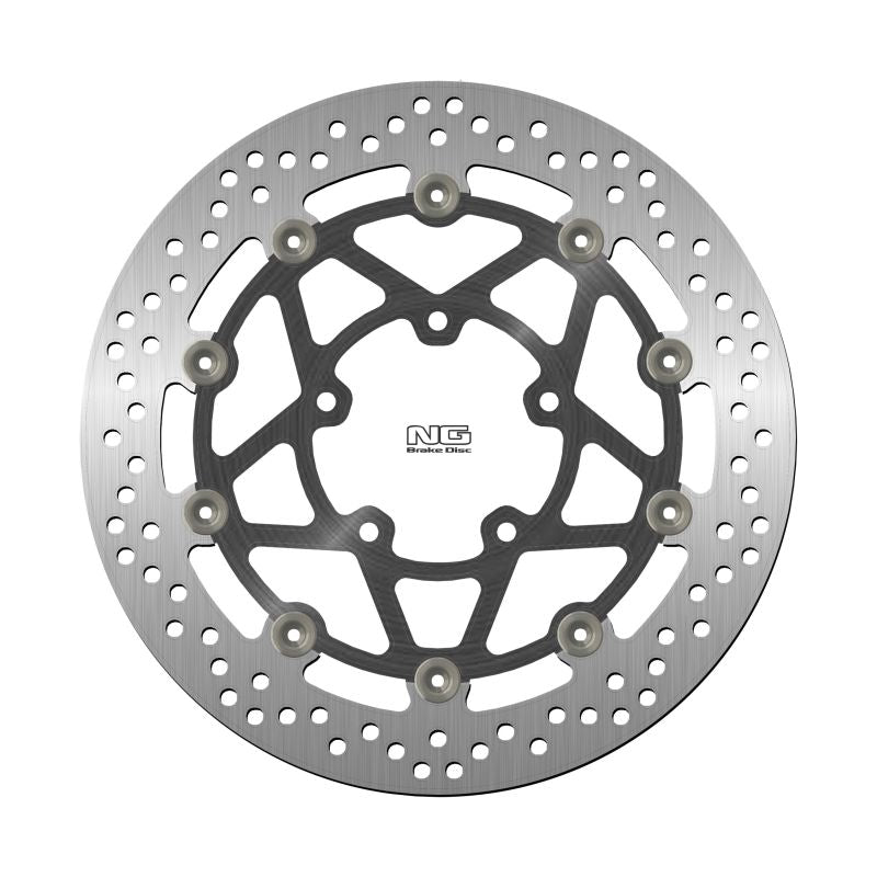 Brake disc (rotor) front TRIUMPH BONNEVILLE BOBBER T120 1200 '16-'22, BONNEVILLE T100 / STREET TWIN / STREET SCRAMBLER 900 '16-'18, THRUXTON 1200 '16-'18 (310X82,5X5,5MM) (5X10,25MM) (Aluminium center), NG Brakes