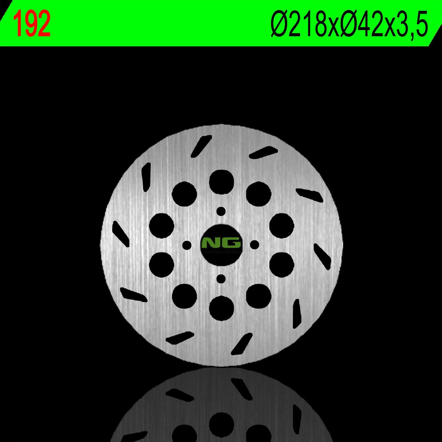 Brake disc (rotor) front ITALJET TORPEDO 50 97-03, 125/150 98-02 (218X42X3,5M) (4X8,5MM), NG Brakes
