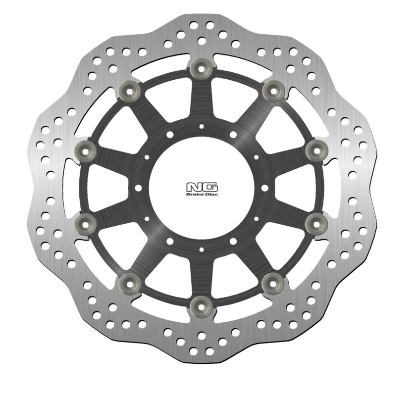 Brake disc (rotor) front SUZUKI DL 650 V-STROM ABS / XT ABS '20-22, DL 1000 V-STROM ABS / XT ABS / ADVENTURE ABS '20, DL 1050 V-STROM ABS / XT ABS / XT EXPLORER ABS '20-22 (310x121,50x5MM) (5X10,25MM) WAVE Floating (Aluminium center), NG Brakes