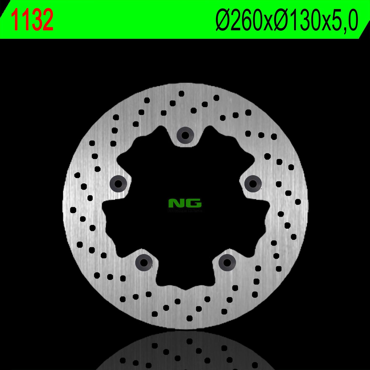Brake disc (rotor) front TGB 125/250/300 08-18 (260X130X5,0MM) (5X10,5MM), NG Brakes