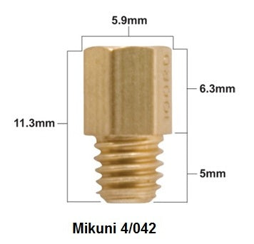 MAIN NOZZLE MIKUNI TYPE 4/042 DIAMETER #160 (1 PC.), ProX