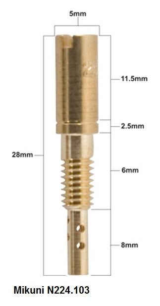 IDLE JET MIKUNI TYPE N224.103 DIAMETER #37.5 (1 PC.), ProX