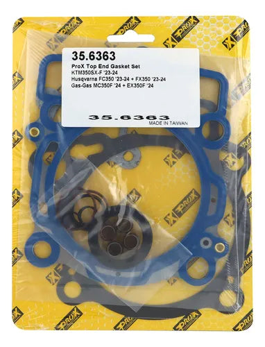 TOP-END GASKETS KTM SX-F 350 '23-'25, HUSQVARNA FC / FX 350 '23-'25, GAS GAS EX / MC 350 F '24-'25, ProX