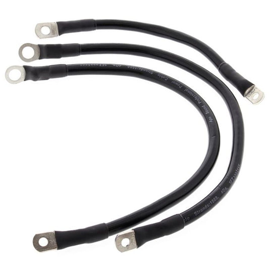 Battery Cable Kit (Length 23CM, 2x40,5CM, Transparent) HARLEY FLH ELECTRA GLIDE '66-'79, All Balls