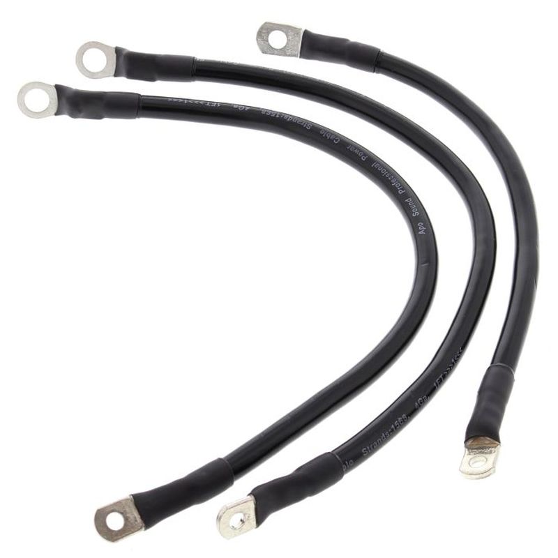 Battery Cable Kit (Length 30CM, 2x40,5CM, Transparent) HARLEY FXR SUPER GLIDE '86-'88, FXR SUPER GLIDE II '82-'85, FXRC CUSTOM 86-88, FXRD GT '86-'88, FXRDG DISC GLIDE '84, FXRS LOW GLIDE '84-'85, FXRS LOW RIDER '86-'88, All Balls