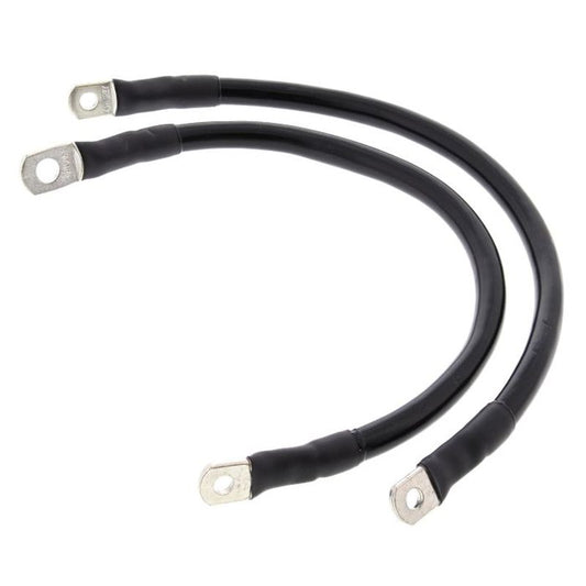 Battery Cable Kit (Length 2x33CM, Black) HARLEY XL 1200C CUSTOM '04-'09, XL 1200L LOW '07-'09, XL 1200R ROADSTER '04-'09, XL 883 '04-'09, XL 883C CUSTOM '04-'09, XL 883L LOW '05-'09, XL 883R '07-'09, XR 1200 '08-'09, All Balls