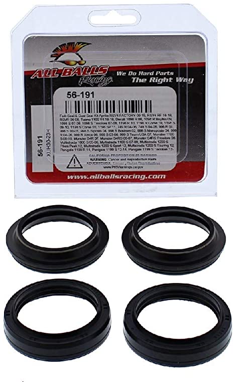 Fork Seal & Dust Seal Kit APRILIA RSV4, TUONO 1100, DUCATI 1098/1198/749, MONSTER 1100/S4RS, MULTISTRADA 1000/1100/1200, All Balls