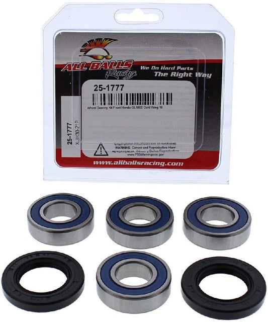 Wheel Bearing Kit FRONT WITH SEALS HONDA GL1800 GOLD WING 18, All Balls