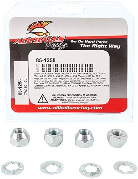 Wheel Nut Kit FRONT / REAR M12 X 1,25 POLARIS 300 2X4 94-95, 300 4X4 94-95, 350L 2X4 93, 350L 4X4 93, 400L 2X4 94-95, All Balls