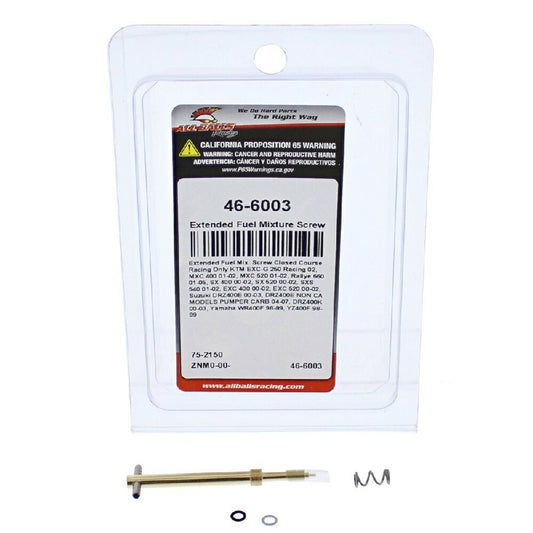 Extended Fuel Mix. Screw KTM EXC 520 00-02, RALLYE 660 01-05, SX 400 00-02, SUZUKI DRZ400E 00-03, YAMAHA WR400F 98-99, YZ400F 98-99, All Balls