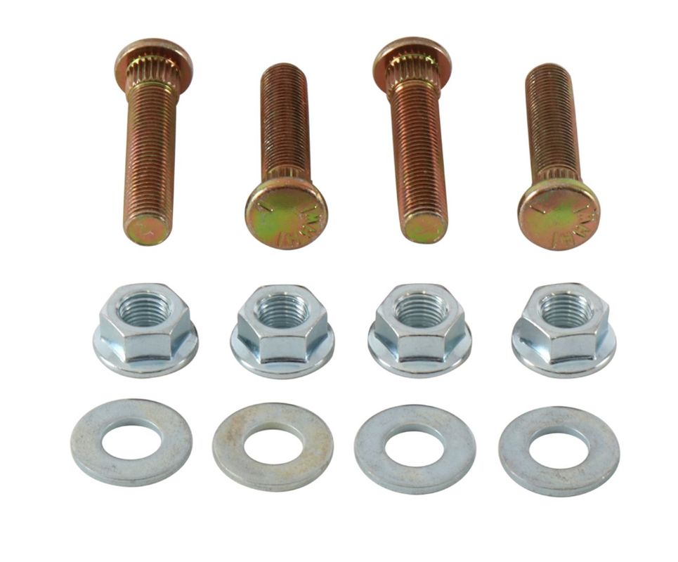Wheel Stud and Nut Kit FRONT / REAR M10 X INCH THREAD 24G 3/16" POLARIS RANGER 500/570/800/900 - SEE ADDITIONAL DESCRIPTION, All Balls