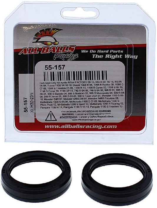 Fork Seal Only Kit APRILIA RSV4, TUONO, DUCATI 1098, 1198, MONSTER 1100, S4R, MULTISTRADA 1100/1200, PANIGALE, All Balls