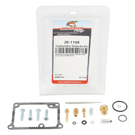 Carburetor Rebuild Kit KAWASAKI KX 65 '02-'16, SUZUKI RM 65 '03-'05, All Balls