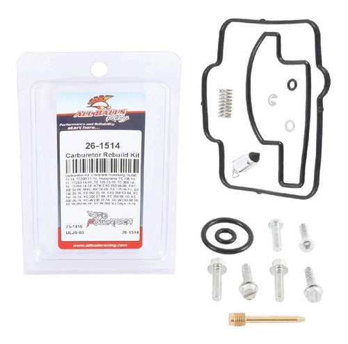 Carburetor Rebuild Kit KTM SX 125 '09-'17, SX 150 '09-'16, SX 250 '02-'16, EXC 250/300 '06-'16, All Balls