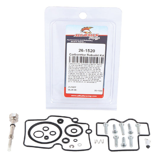 Carburetor Rebuild Kit KTM SXF 250 05-10, SXF 450 07-12, EXC 450 07-11, EXC 525 06-07, EXC 530 09-11, All Balls
