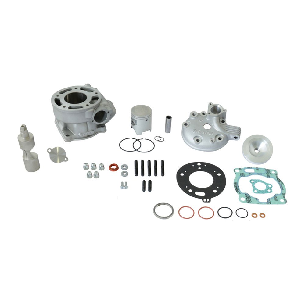 Complete Cylinder YAMAHA DT 125 R/RE/X, TDR 125 ,TZR125 '91-'06 WITH HEAD AND EXHAUST VALVE NICASiL STD 56,00MM (CYLINDER, PISTON, TOP-END, EXHAUST VALVE, HEAD) , Athena