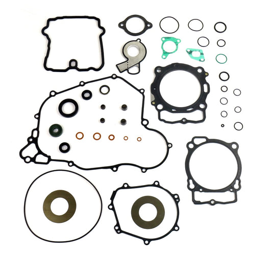 Gasket set KTM EXCF 450/500 '17-'18, HUSQVARNA FE 450/501 '17-'18 (with Valve Cover Gasket & Oil Seals), Athena