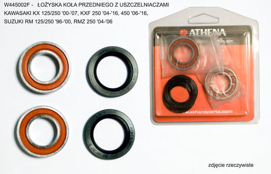Front wheel bearings With seals KAWASAKI KX 125/250 '00-'07, KXF 250 '04-'16, 450 '06-'16, SUZUKI RM 125/250 '96-'00, RMZ 250 '04-'06, Athena