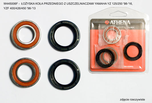 Front wheel bearings With seals YAMAHA YZ 125/250 '98-'20, YZF 400/426/450 '98-'13, Athena