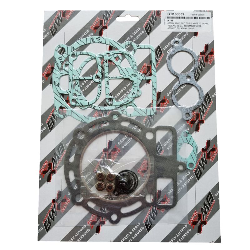 TOP-END GASKETS KTM EXC 450 '03-'07, EXC-G 400/450 RACING '04-'06, EXC 400 '00-'02, MXC 400 RACING '01-'02, SX 400 '98-'02, SMS/MXC-G 450 '04-'05, XC-W 400/450 '07 (810317), Bearing WorX