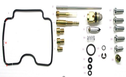 CARBURETOR REPAIR KIT ARCTIC CAT DVX 400 '04-'08, SUZUKI LT-Z 400 '03-'08, LTZ400 (26-1071), Bearing WorX