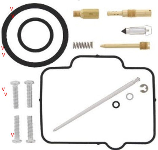 CARBURETOR REPAIR KIT HONDA CR 125R '99, (26-1186), Bearing WorX