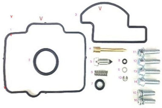 CARBURETOR REPAIR KIT HUSABERG TE 250/300 '11-'14, HUSQVARNA TC 125/250, TE 125/250/300 '14-'17, KTM EXC 250/300 '04-'05, SX 125/150 '09-'17, SX 250 '02-'16, XC/XC-W 200/250/300 '06-'16 (26-1514), Bearing WorX