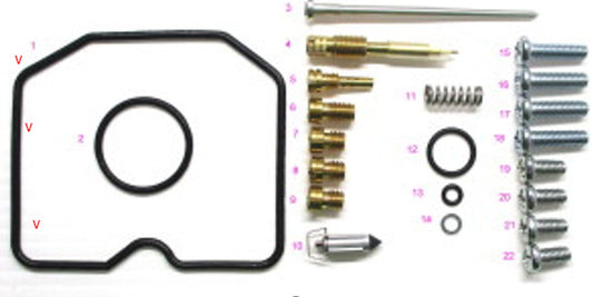 CARBURETOR REPAIR KIT KAWASAKI KLF 300C BAYOU '97-'05 (26-1392), Bearing WorX