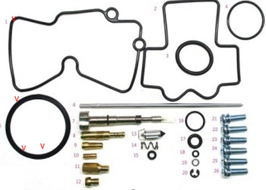 CARBURETOR REPAIR KIT KAWASAKI KX 450F '06-'08 (26-1106), Bearing WorX