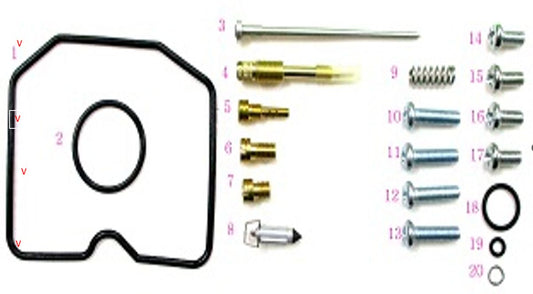CARBURETOR REPAIR KIT KAWASAKI KLF 300B BAYOU '96-'05 (26-1227), Bearing WorX
