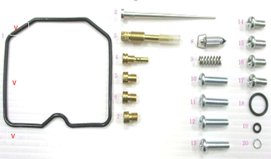 CARBURETOR REPAIR KIT KAWASAKI KVF 360/360B/360C PRAIRIE '03-'13 (26-1223), Bearing WorX