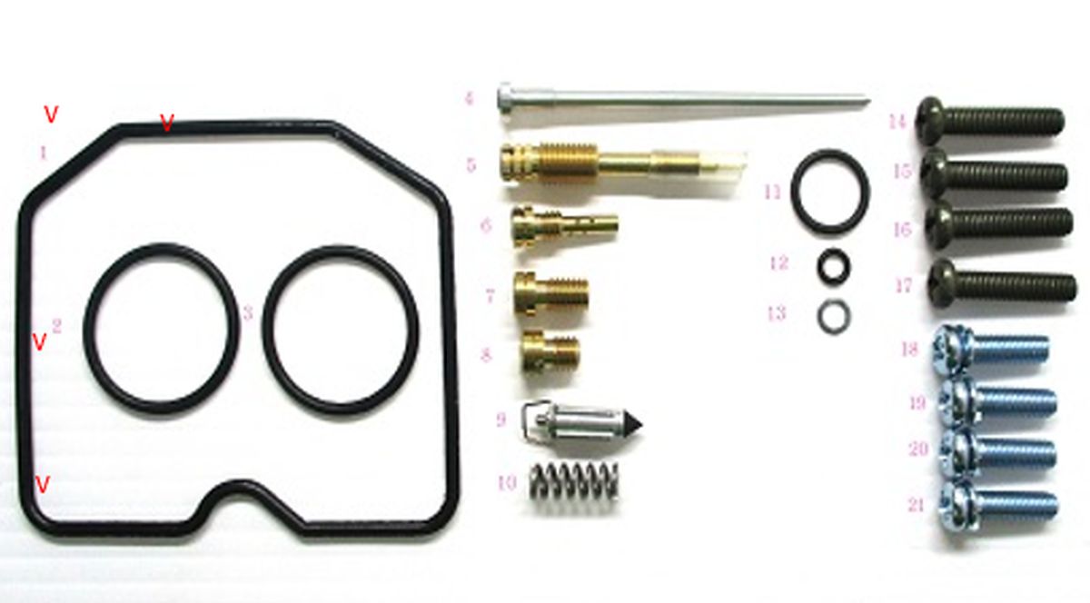 CARBURETOR REPAIR KIT KAWASAKI KLF 300C BAYOU '89-'96 (26-1226), Bearing WorX