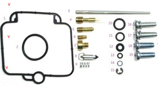 CARBURETOR REPAIR KIT SUZUKI DR 650SE '96-'17 (26-1104), Bearing WorX