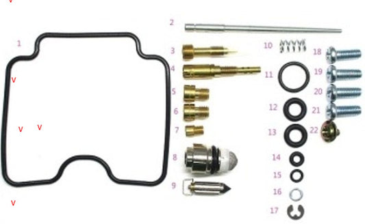CARBURETOR REPAIR KIT SUZUKI DRZ 400S/SM '00-'17 (26-1107), Bearing WorX